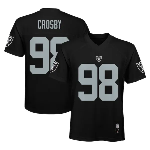 None Maxx Crosby Replica Jersey - Black | NFL Player Jersey | NFL Foot