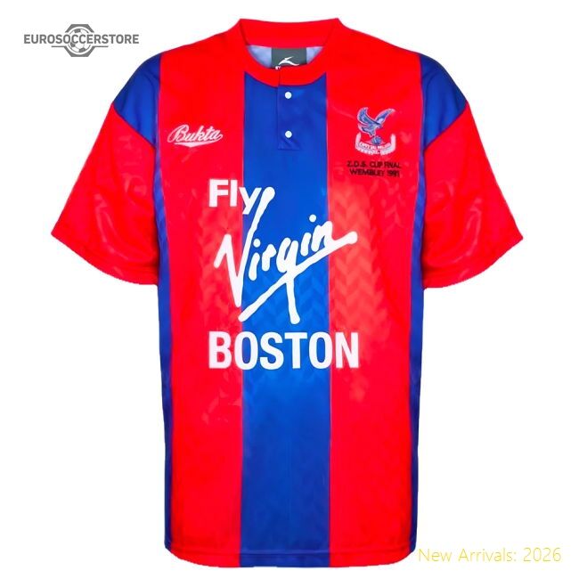Official Crystal Palace 1991 Zds Cup Final Shirt (wright 10)