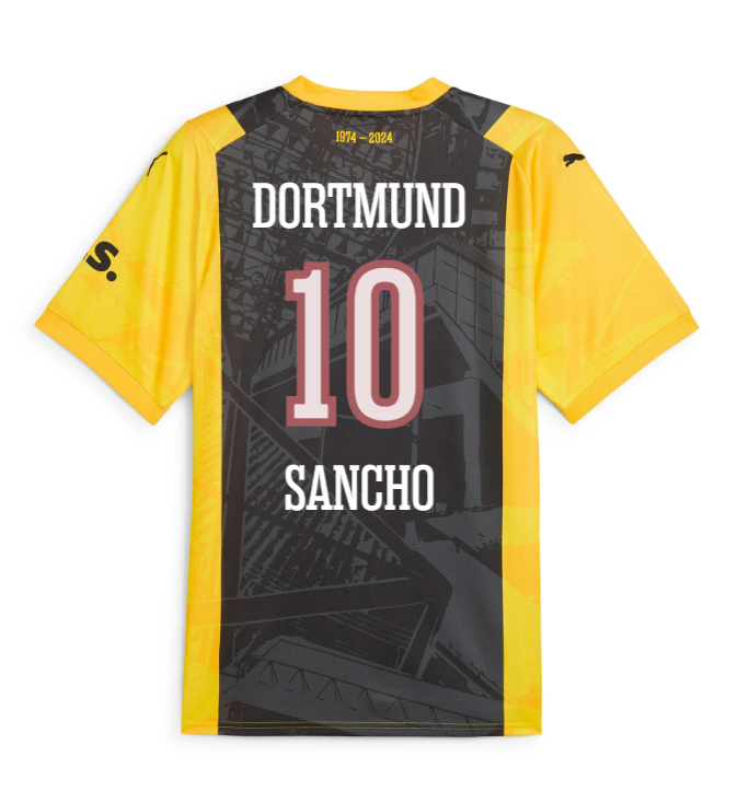 Borussia Dortmund SANCHO 10 50th Anniversary Commemorative Football Jersey 23-24 Season