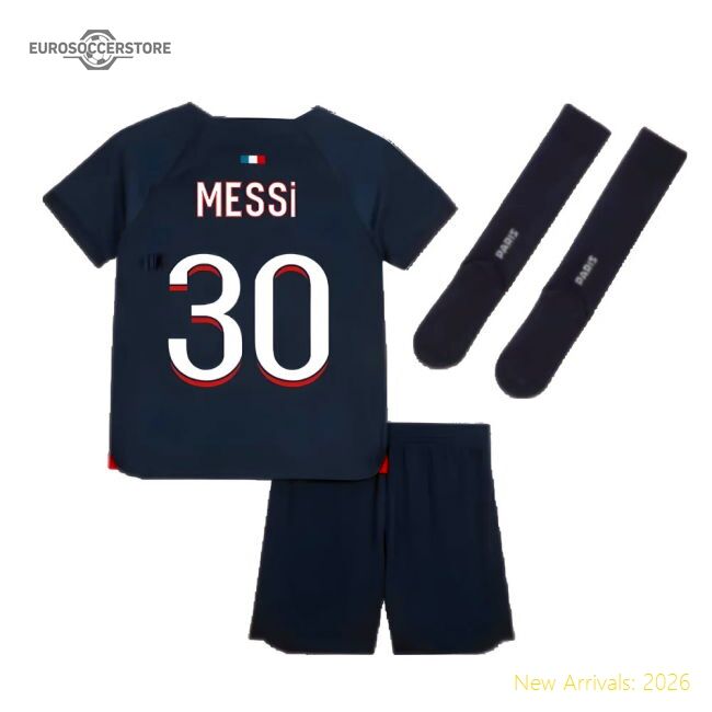 Supporter High-Quality 2023-2024 Psg Home Mini-Kit (Messi 30)