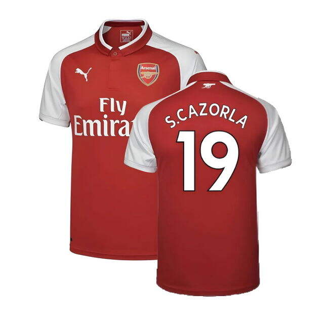 Arsenal 17/18 Home Football Shirt Adult Size XS ((Excellent) XS) (S.Cazorla 19)