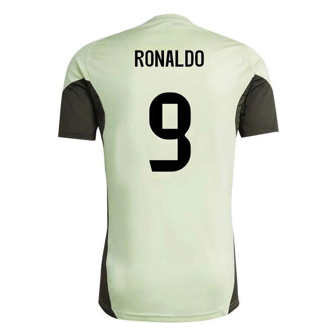2025-2026 Real Madrid Training Jersey (Almost Lime) (Ronaldo 9)