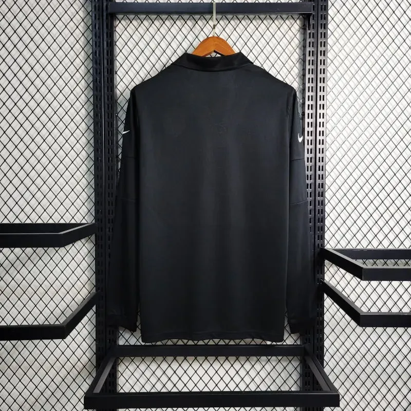 2004 Long Sleeve Brazil Special Edition Black Soccer retro kit