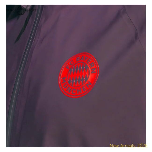 2024-2025 Bayern Munich Rain Jacket (shadow Maroon) - Economical
