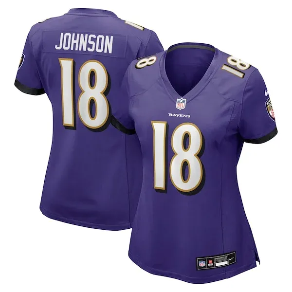 Baltimore Ravens Diontae Johnson Game Jersey - Purple | NFL Player ...
