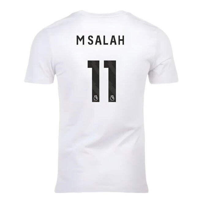 2023-2024 Liverpool Crest Tee (White) (M Salah 11)