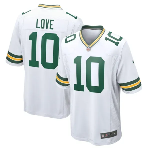 Green Bay Packers Game Football Jersey - White L | authentic jersey