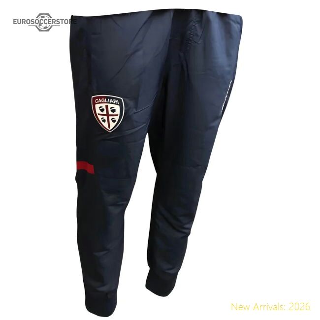 2017-2018 Cagliari Macron Microfibre Travel Warm-up Suit (dark Grey)