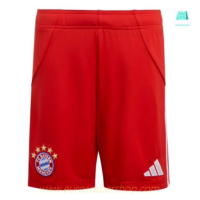 2025-2026 Bayern Munich Home Shorts (Red) - Kids