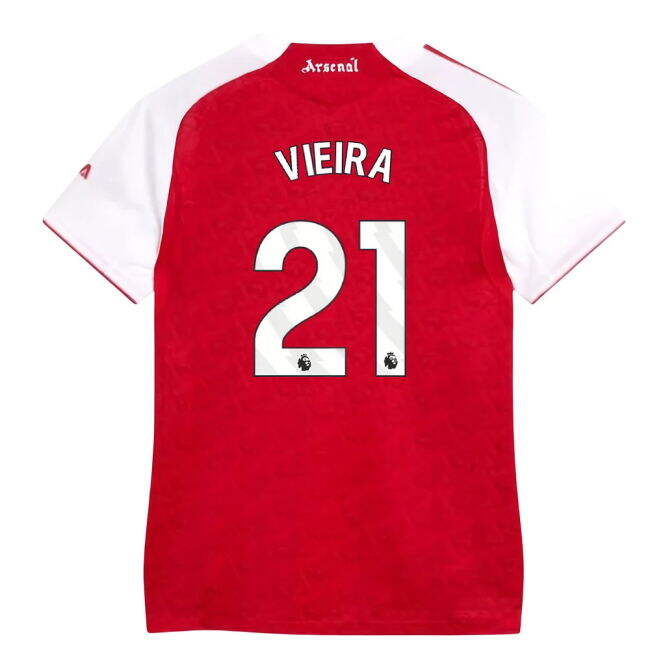 2025-2026 Arsenal Authentic Home Shirt (Womens) (Vieira 21) - offic...
