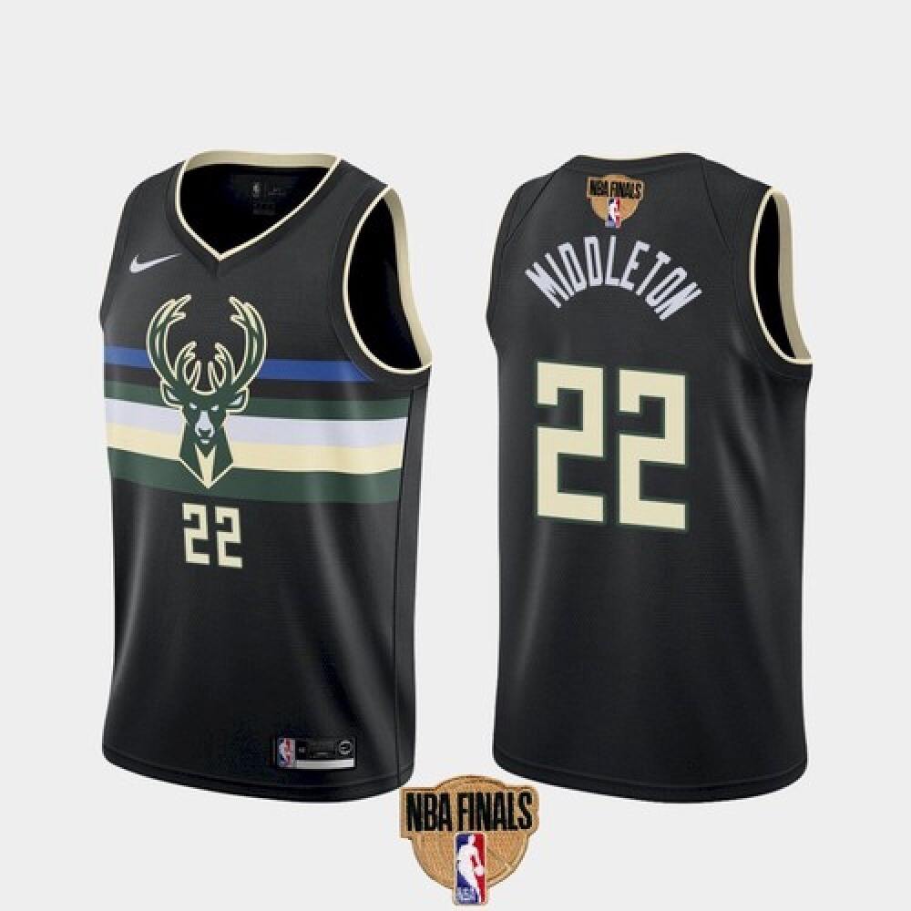 Vintage Men's Milwaukee Bucks #22 Khris Black Basketball Jersey