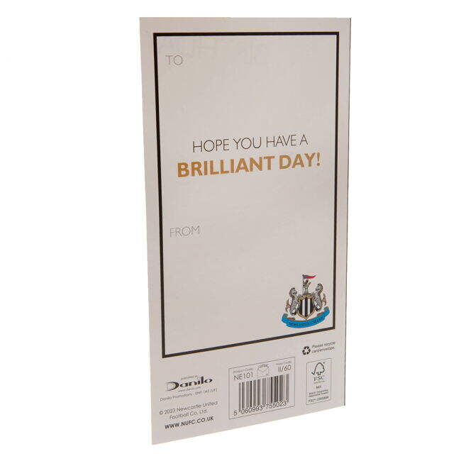 Adult Newcastle United FC Crest Birthday Card