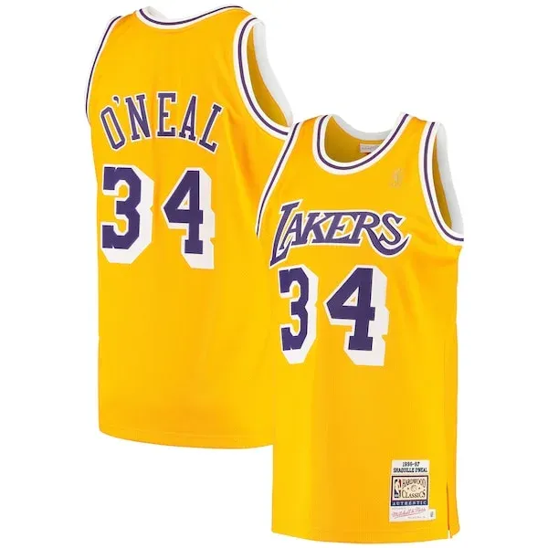 Shaquille O'Neal LAL Authentic Jersey - official NBA game-day