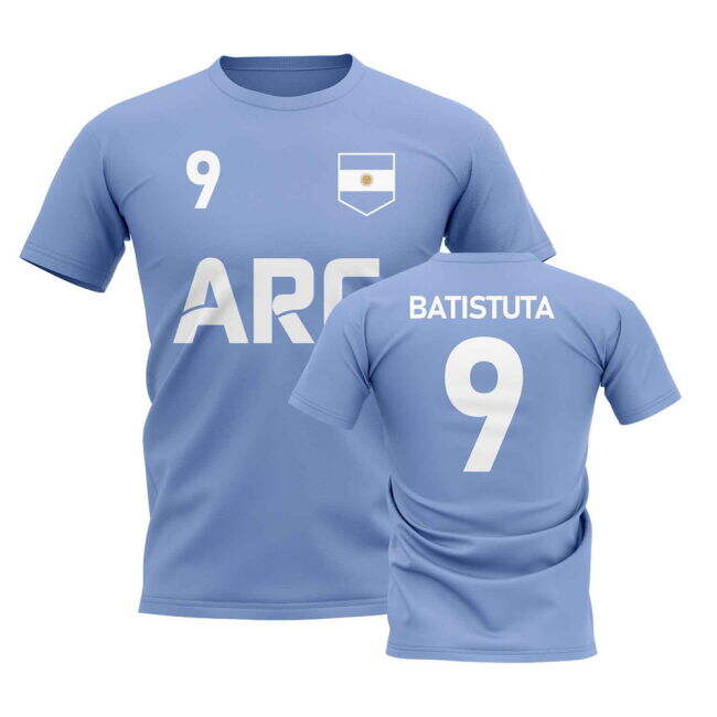 Tournament-Edition Gabriel Batistuta Country Code Hero T-Shirt (Sky)