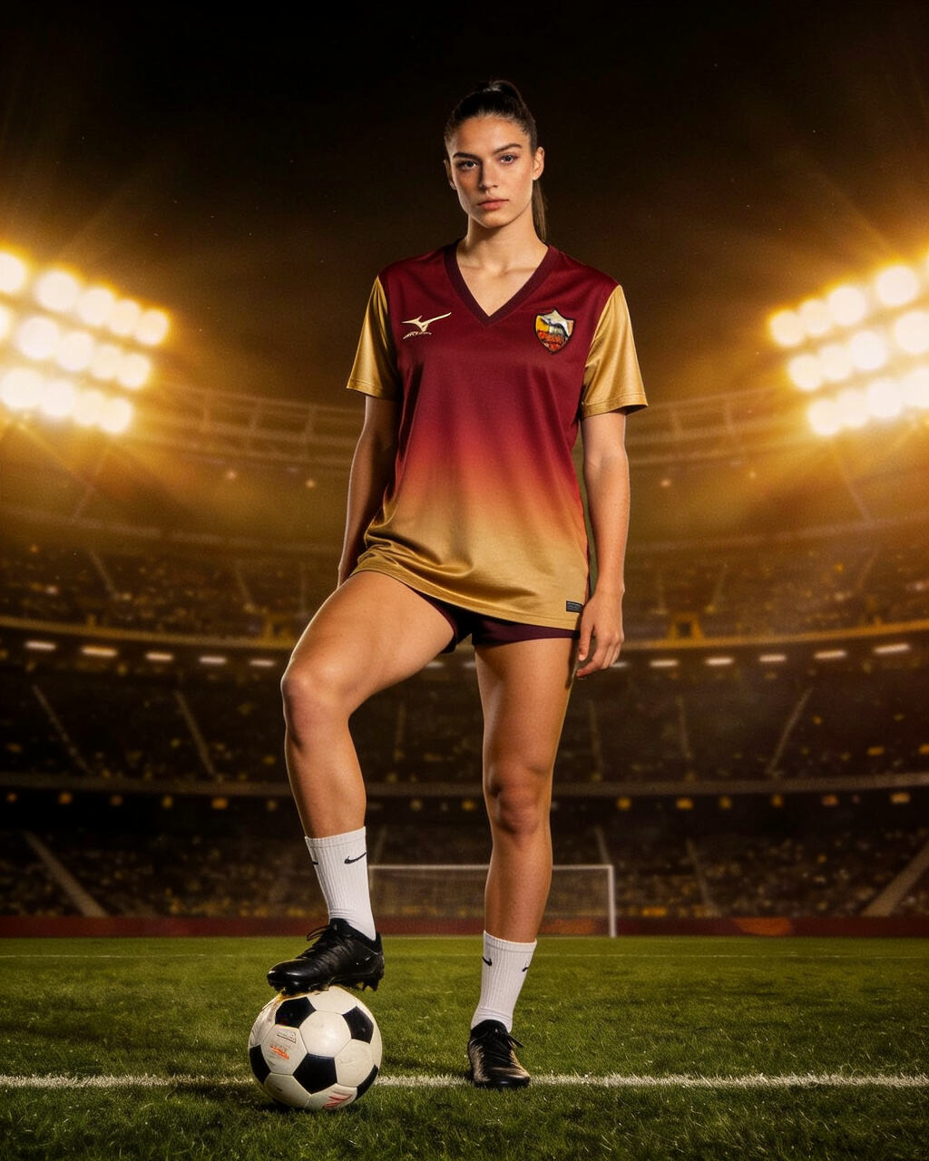 AS Roma x Mizuno "Capital Chill" V-Neck