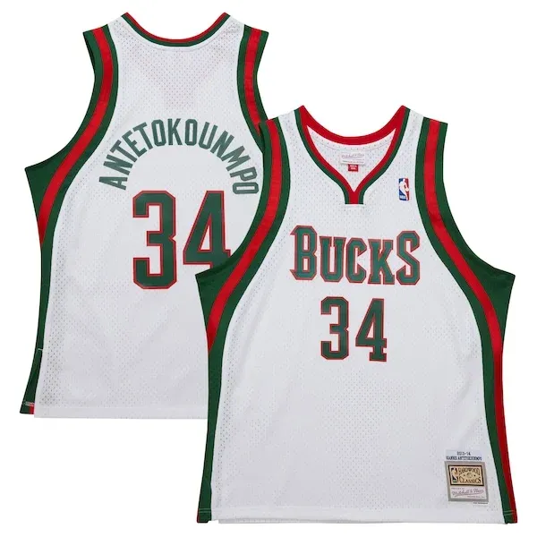 Giannis Antetokounmpo MIL Swingman Jersey - trendy authentic - White