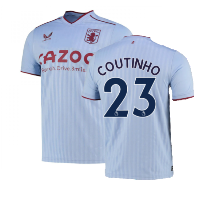 Football Aston Villa Away Shirt Coutinho #23 Ultra Comfort Passion...