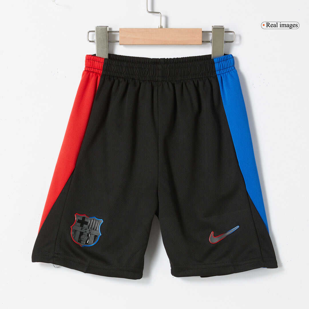 Kid's Barcelona Away Soccer Jersey Kit(Jersey+Shorts) 2024/25 - Spotif