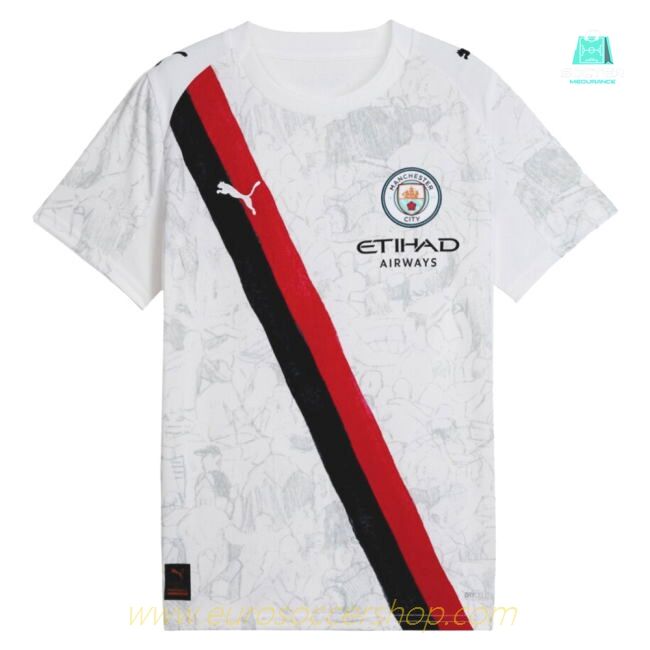 2025-2026 KIDSUPER x Manchester City CWC Away Shirt (White) - Kids