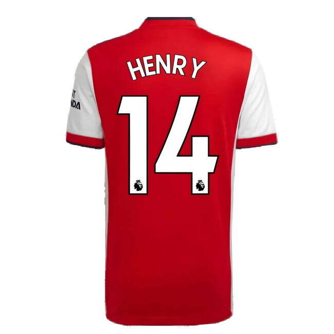 Updated Arsenal Home Soccer Jersey 2021-2022 (HENRY 14)