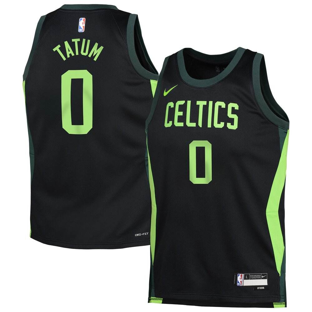 Official Boston Celtics Jayson Tatum Jersey - Black City Edition
