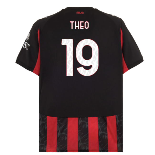 2025-2026 AC Milan Home Shirt for (Unisex