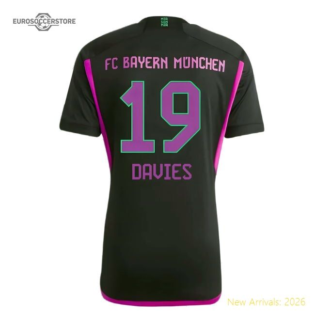 Premium 2023-2024 Bayern Munich Road Jersey (davies 19)