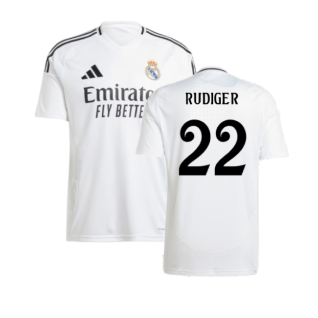 2024-2025 Genuina Camiseta Real Madrid Local - Hombres Con Rudiger 22