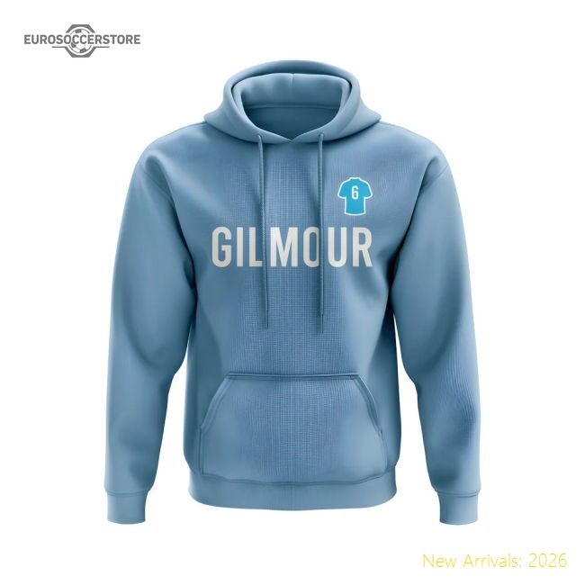 Premium Billy Gilmour Azzurri Number Hoody (sky) - Official Design