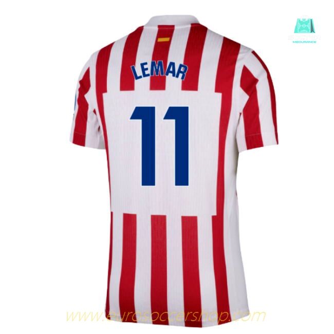2025-2026 Atletico Madrid Home Authentic Shirt (Lemar 11)