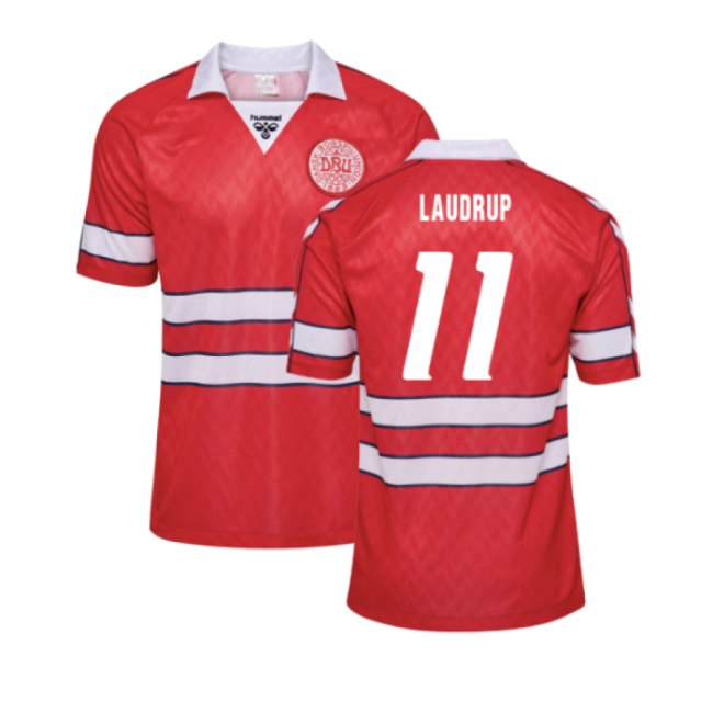 1988 Denmark Home Retro Shirt (Laudrup 11)