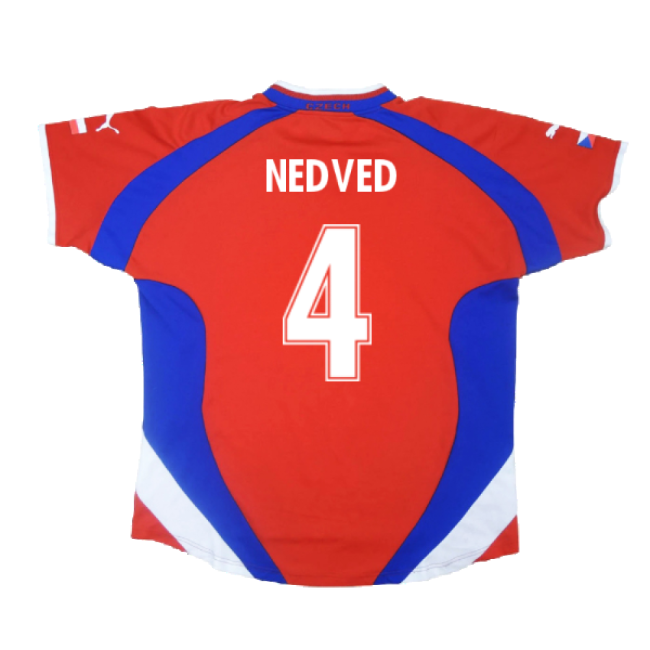 Czech Republic 2000-02 Home Shirt ((Very Good) XL) (Nedved 4)