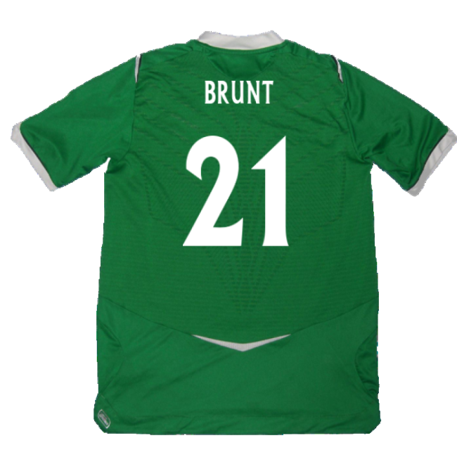 Brunt 21 New Ireland Home Match Shirt 2008-2009