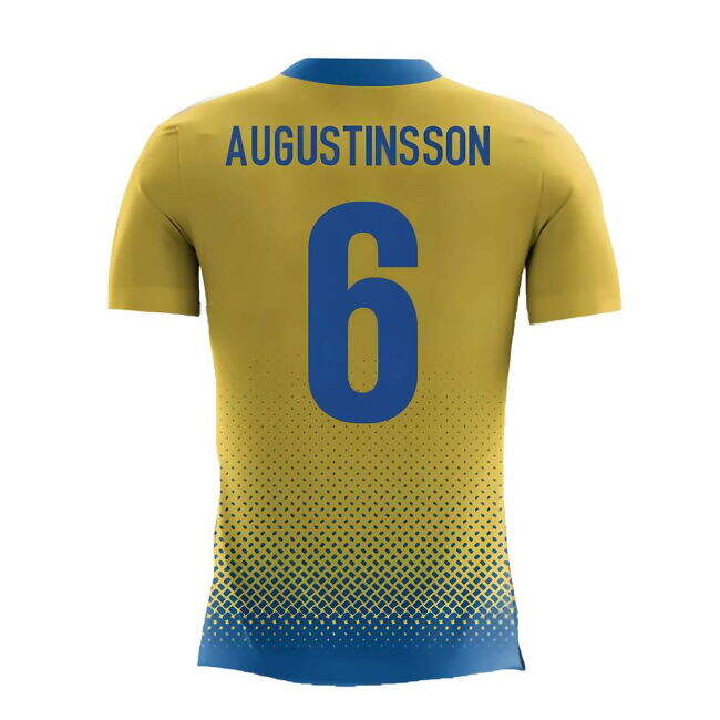 Augustinsson 6 2025-2026 Sweden Football Team Home Jersey