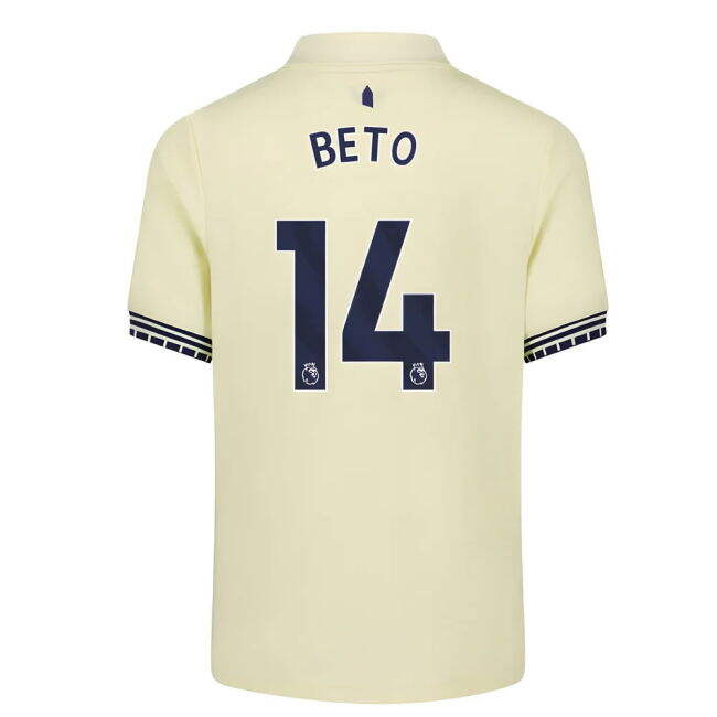 Everton 2025-20 Away Football Shirt Featuring Beto 14 S Kids