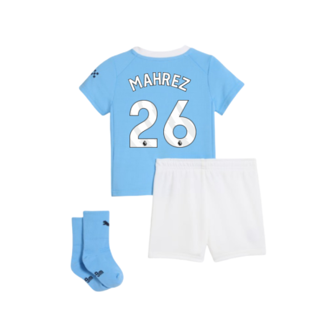 Football Man City Home Baby Kit Mahrez #26 Authentic Design Licens...