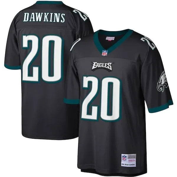 None Brian Dawkins Replica Jersey - Black | NFL Player Jersey