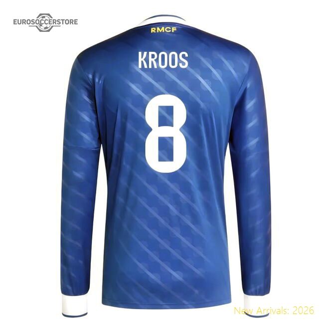 2025-2026 Real Madrid Long Sleeve Third Jersey (kroos 8) - Pass Master