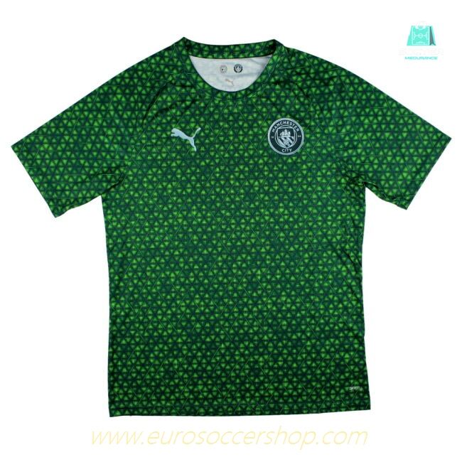 2025-2026 Man City Warm Up Jersey (Green Terrain) (Your Name)
