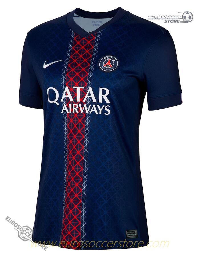 Paris Saint-Germain Women's Home Football Jersey for the 25-26 Season