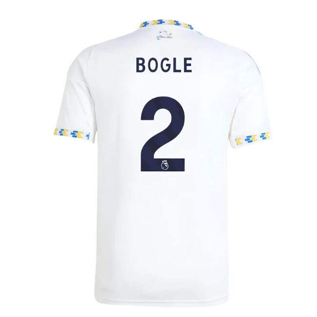 2025-2026 Leeds Home EPL Shirt Reasonable Price Stretchable Bogle#494