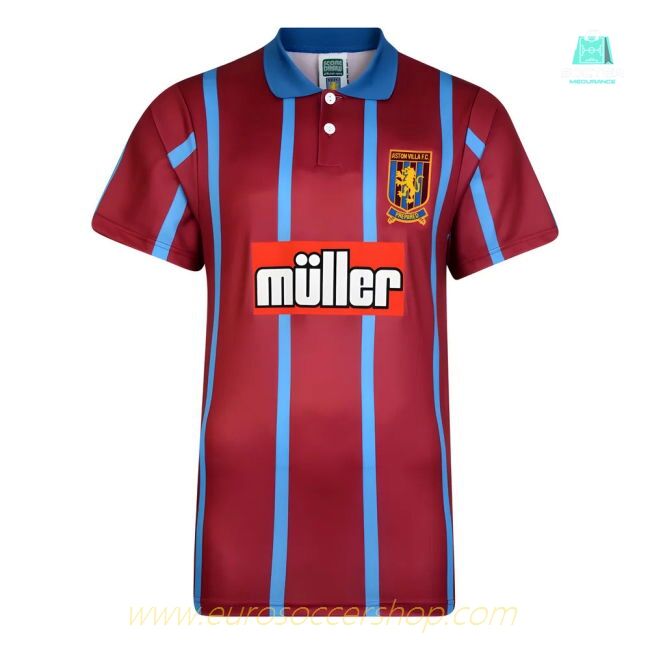 Score Draw Aston Villa 1994 Retro Football Shirt