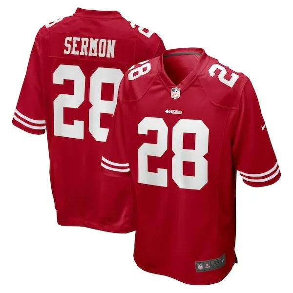San Francisco 49ers Game NFL Jersey - Scarlet | Durable Football Ap...
