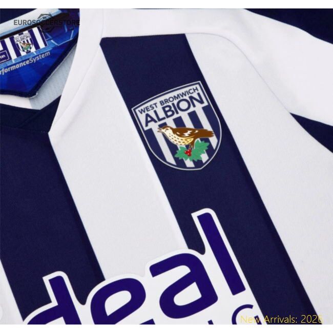 Authentic 2025-2026 West Bromwich Albion Wba Home Shirt - Premium
