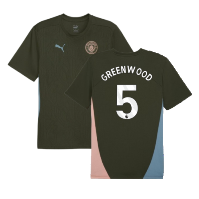 2024-20 Man City Authentic Training Soccer Jersey Greenwood 5 L M S