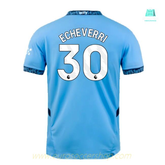 2024-2025 Man City Home Authentic Shirt with packaging (Echeverri 30)