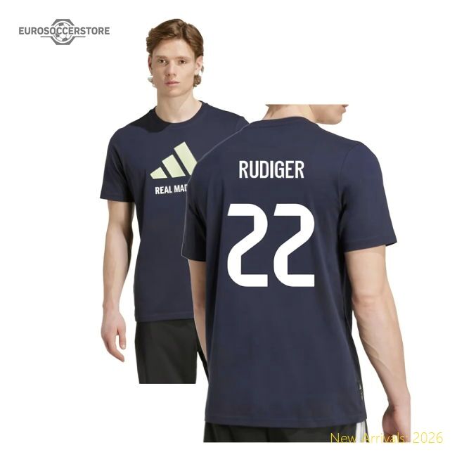 Real Spanish League Rudiger Home Authentic Jersey Adidas Climacool