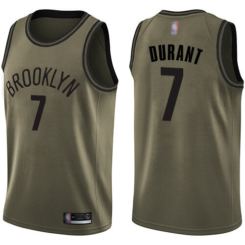 BKN Kevin Durant #7 Official 2024 Icon NBA Swingman Jersey Green