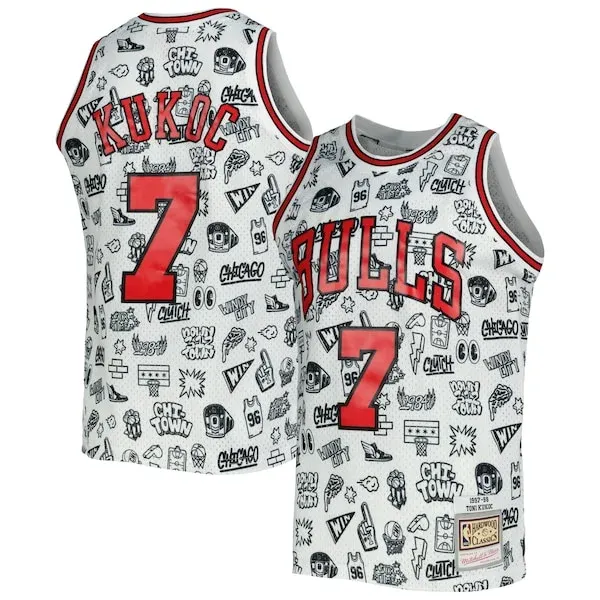 Toni Kukoc CHI Official Team Jersey - Pro-Grade - Licensed Product