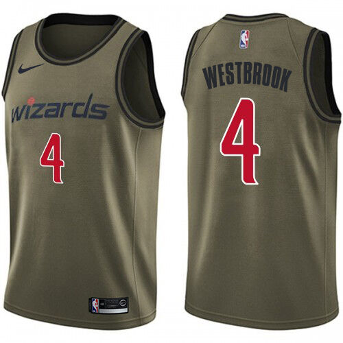 Wizards #4 Russell Westbrook Superior 2024 Icon NBA Jersey - Green